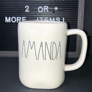 New Rae Dunn AMANDA mug
